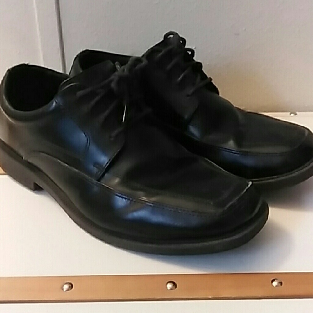 Mens Black Dress Shoes Sz 8